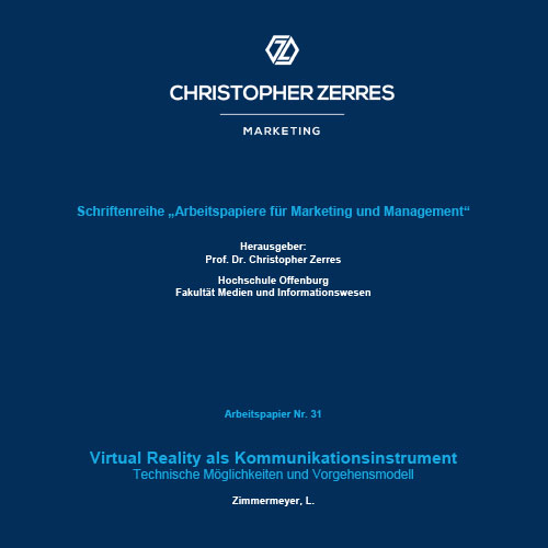 Prof. Dr. Christopher Zerres - Forschung Virtual Reality