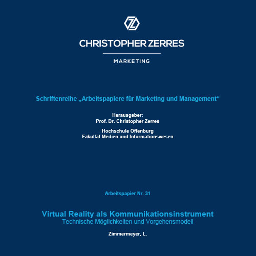 Prof. Dr. Christopher Zerres - Forschung Virtual Reality
